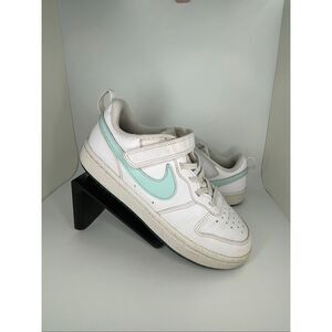 Nike Court Borough Low White Mint Youth 2Y DV5457 102 Velcro Strap Sneakers